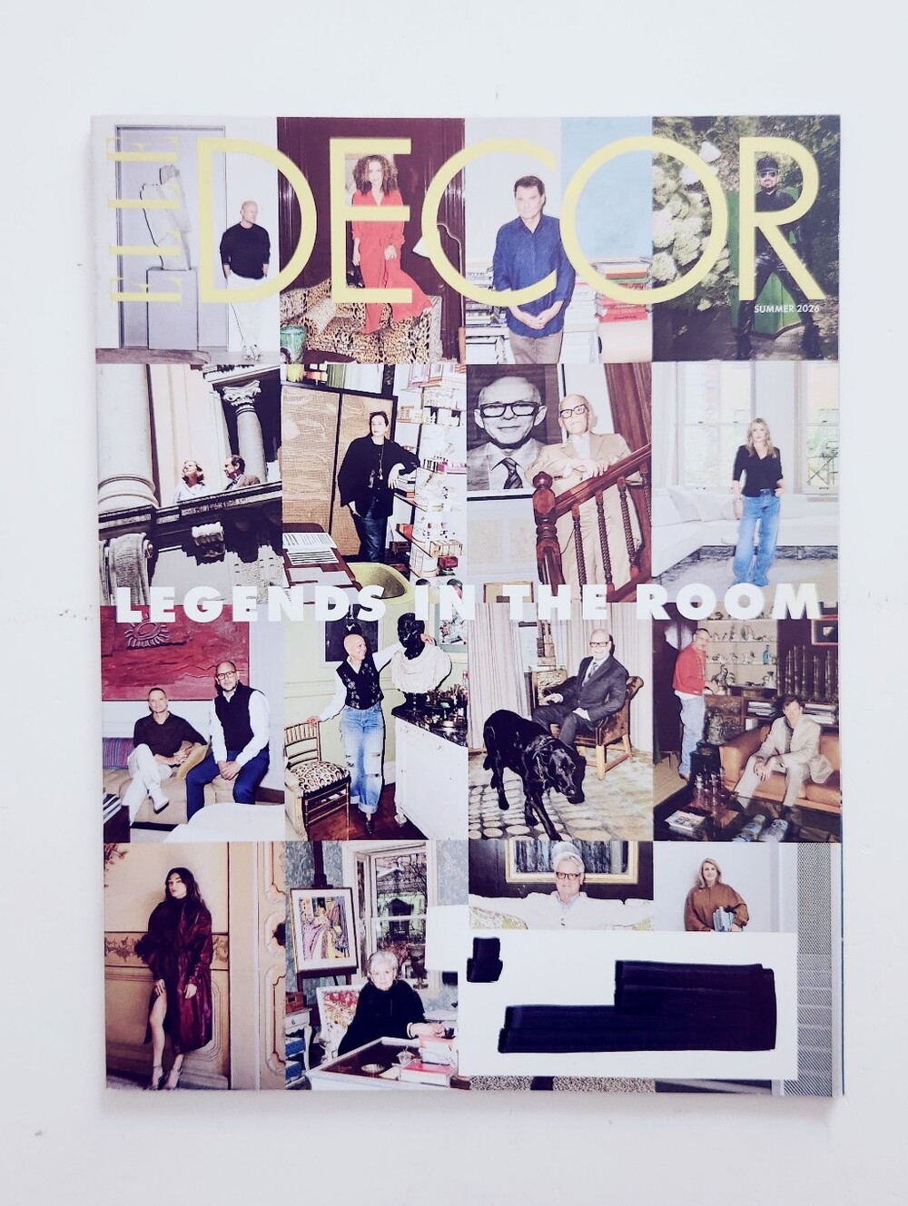 🍭7/$15 Elle Decor Magazine Summer 2026 Legends in the Room